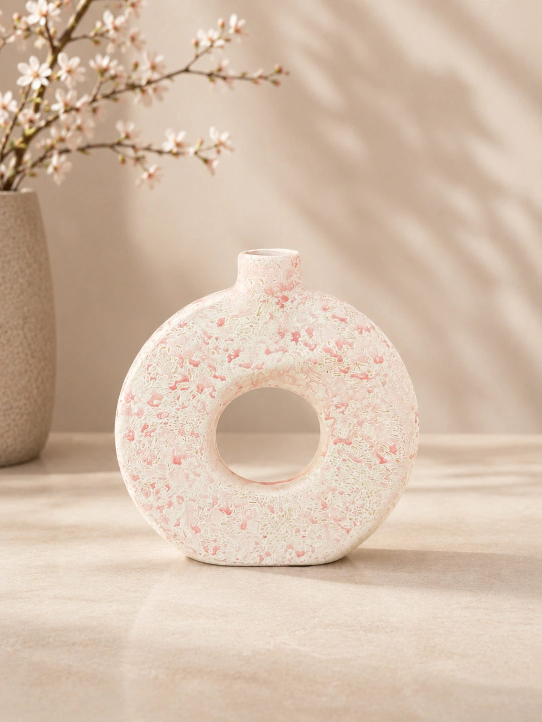 Blush Round Ring Vase by Hira Industries