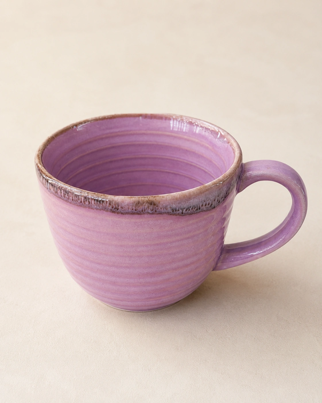 Lilac Ridge Reactive Ceramic Mug by Hira Industries
