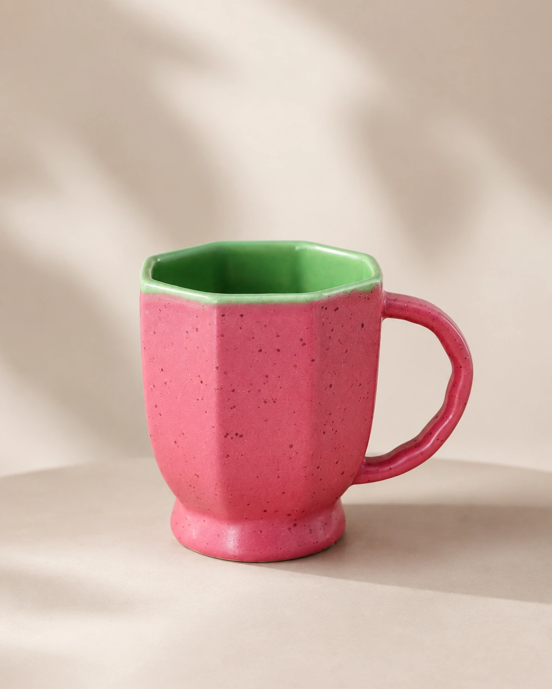 Watermelon Speckled Tall Mug by Hira Industries