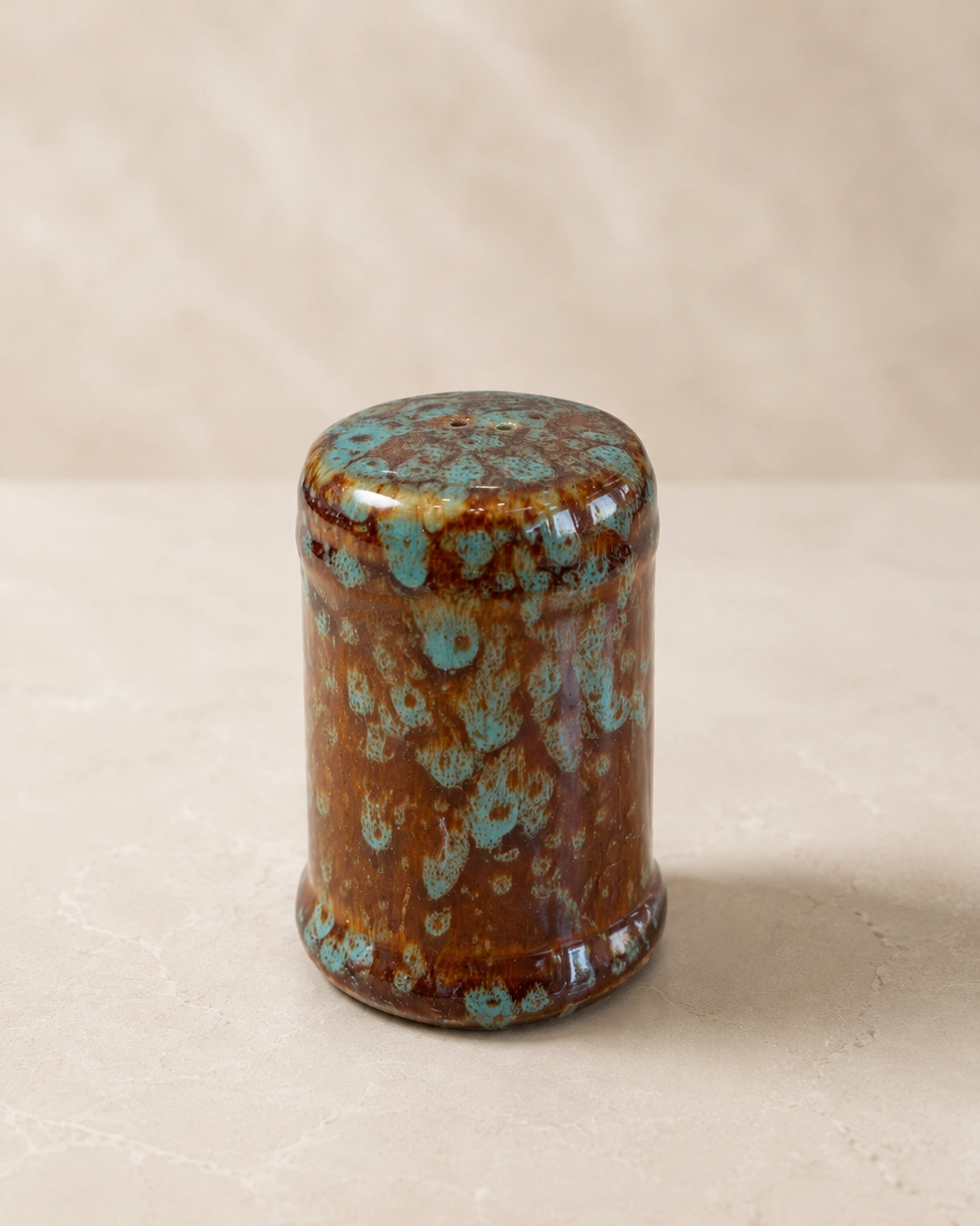 Turquoise Rust Reactive Shaker by Hira Industries
